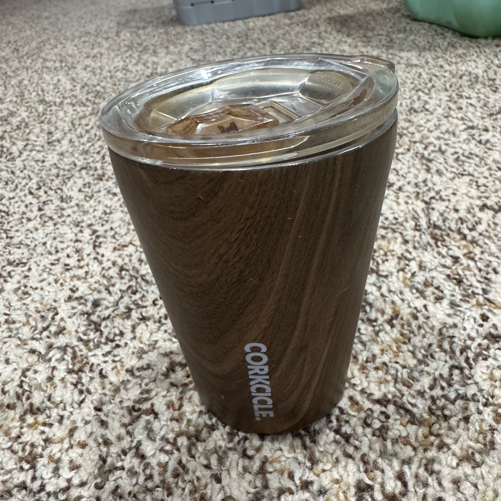 Corkcicle Wood Grain Coffee Tumbler